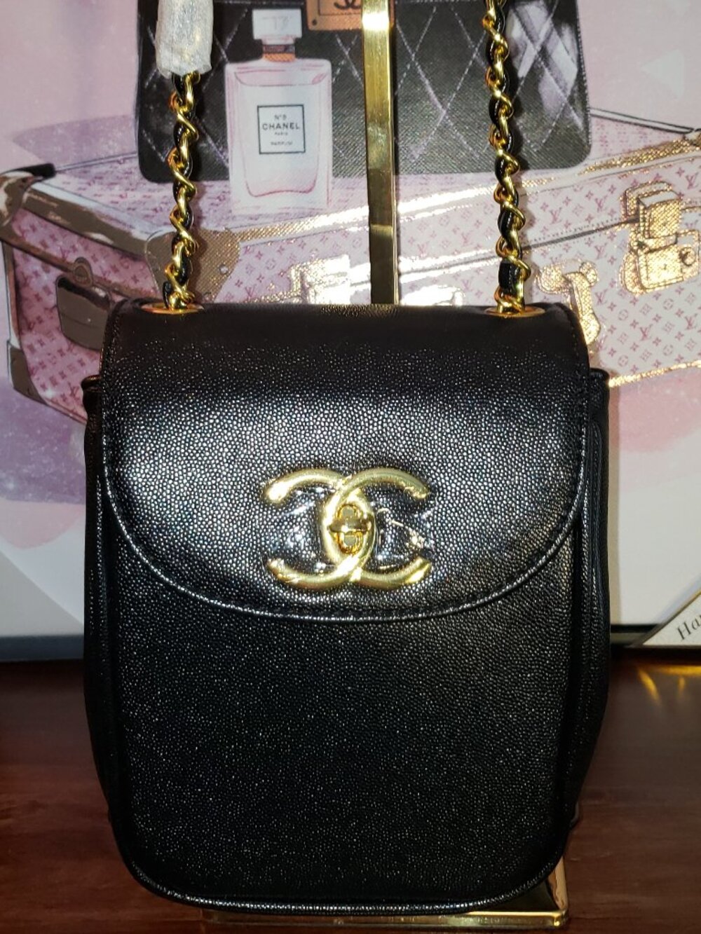 Chanel VIP/ GWP Versatile Black Shoulder Bag w/ Gold CC hardware